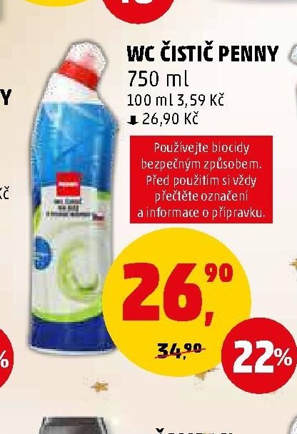 WC ČISTIČ PENNY 750 ml