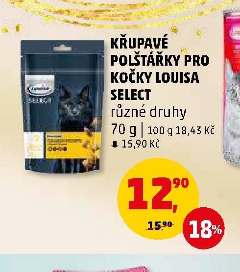 KŘUPAVÉ POLŠTÁŘKY PRO KOČKY LOUISA SELECT