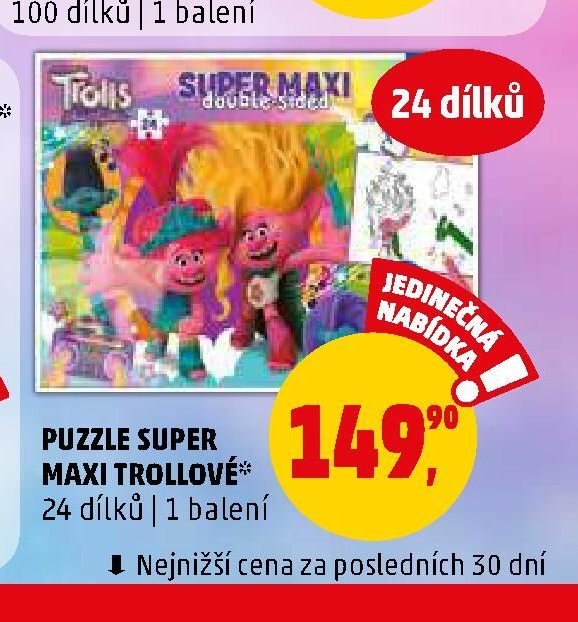 PUZZLE SUPER MAXI TROLLOVÉ