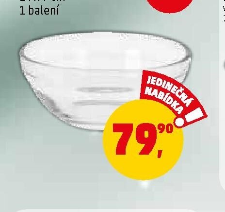 MISKY skleněné