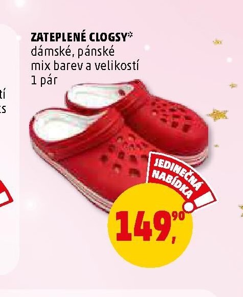 ZATEPLENÉ CLOGSY