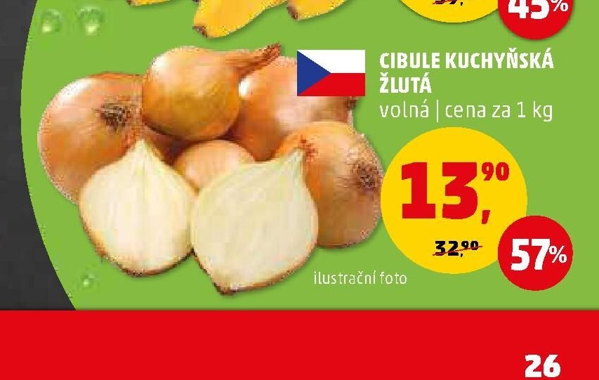 CIBULE KUCHYŇSKÁ ŽLUTÁ