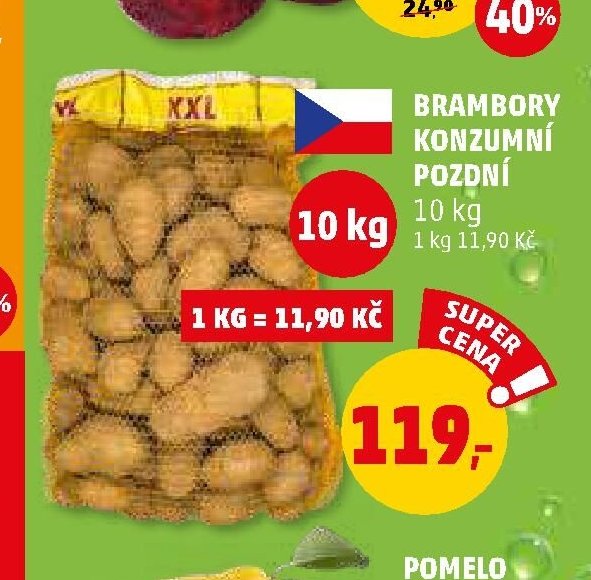 Brambory konzumní pozdní