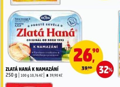 Zlatá Haná k namazání