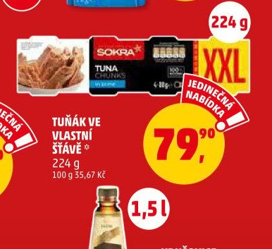 Tuňák ve vlastní šťávě