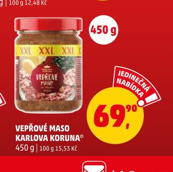 Vepřové maso Karlova Koruna