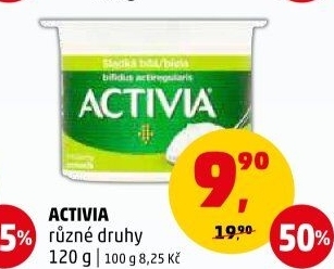 Bílý jogurt Activia Danone