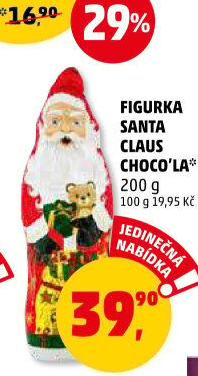 Čokoládový Santa Choco'