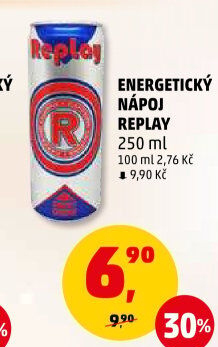 Energetický nápoj Replay