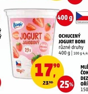 Jogurt ochucený Boni