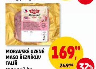 Moravské maso uzené Řezníkův talíř