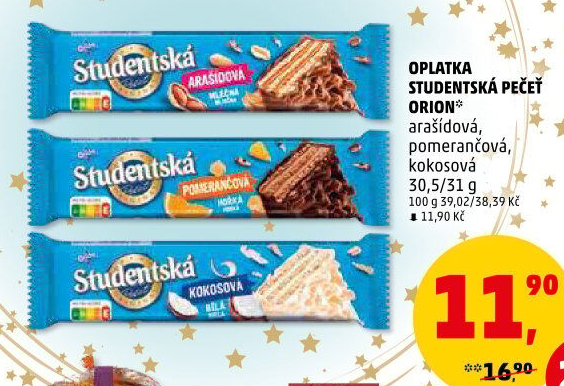 Oplatka Studentská pečeť Orion