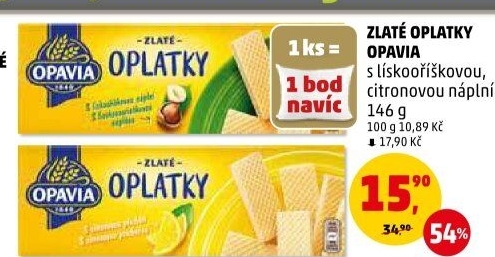 Oplatky Zlaté Opavia
