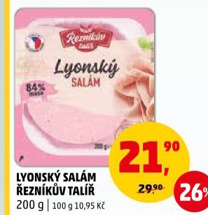 Salám lyonský Řezníkův talíř