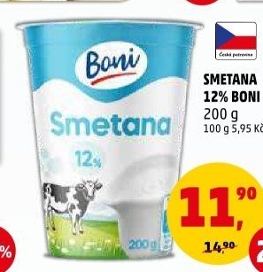 Smetana 12% Boni