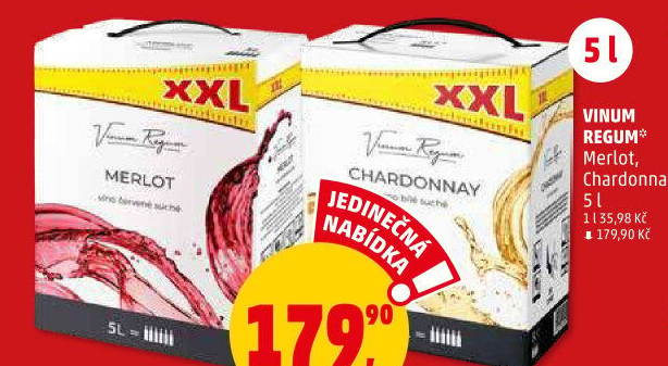 Víno Merlot Vinum Regum - bag in box