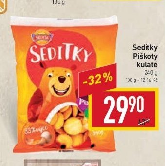Seditky Piškoty kulaté