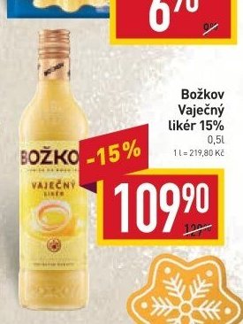 Božkov Vaječný likér 15%