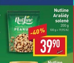 Nutline Arašídy solené 200g
