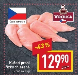 Kuřecí prsní řízky Vocílka