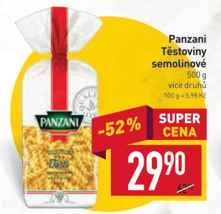 Těstoviny Panzani