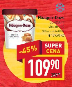 Zmrzlina v kelímku Häagen-Dazs