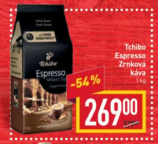 Zrnkové kávy Tchibo Espresso