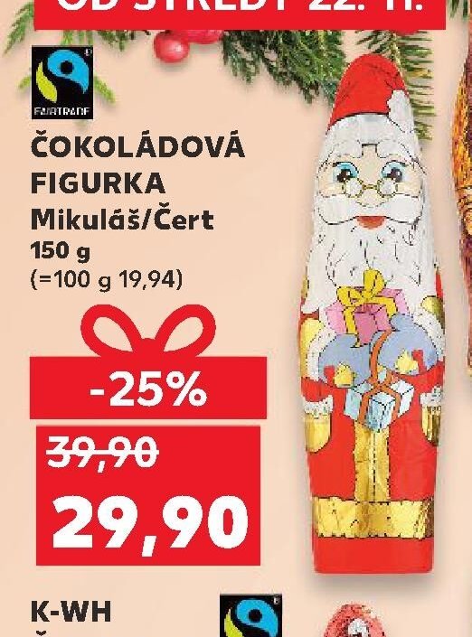 Čokoládová figurka Mikuláš/Čert 150 g