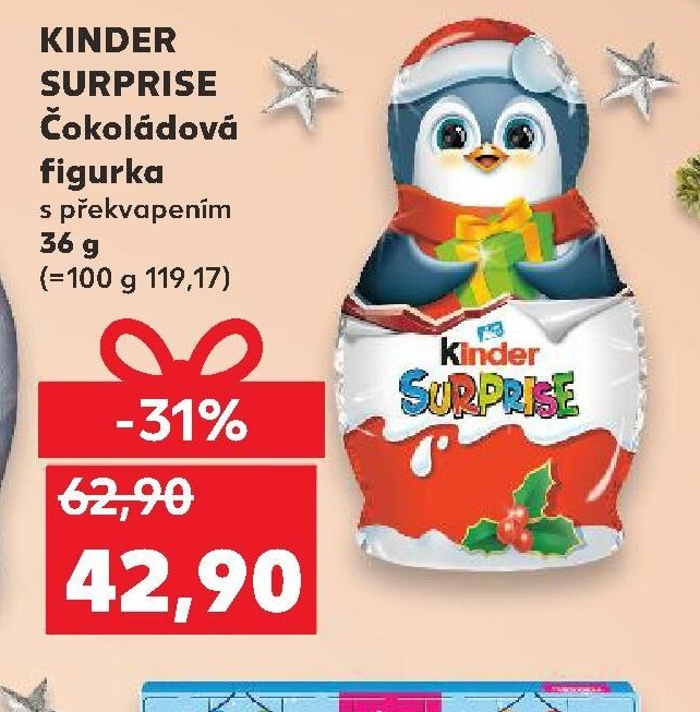 Kinder Surprise Čokoládová figurka s překvapením 36 g