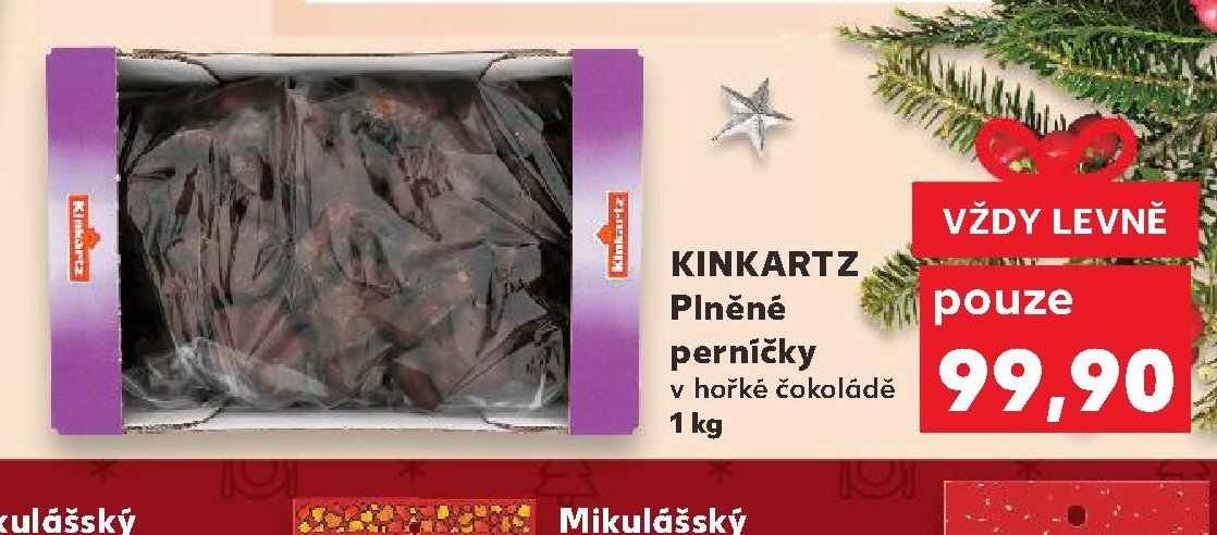 KINKARTZ Plněné perníčky v hořké čokoládě 1 kg
