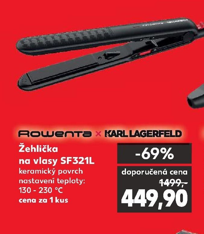 Rowenta x Karl Lagerfeld Žehlička na vlasy SF321L