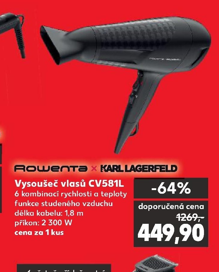 Rowenta x Karl Lagerfeld Vysoušeč vlasů CV581L