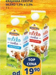 Krajanka čerstvé mléko