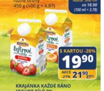 Krajanka kefírové mléko