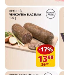 KRAHULÍK VENKOVSKÁ TLAČENKA