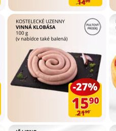 KOSTELECKÉ UZENINY VINNÁ KLOBÁSA