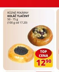 Různé pekárny koláč tlačený