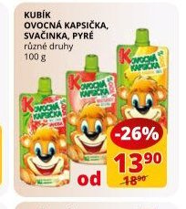Kubík ovocná kapsička