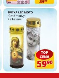 Svíčka LED moto