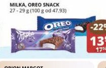 MILKA, OREO SNACK