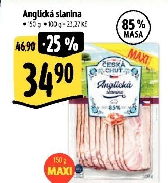 Anglická slanina Česká chuť