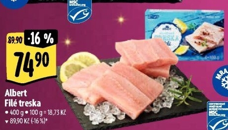 Filé z tresky mražené Albert