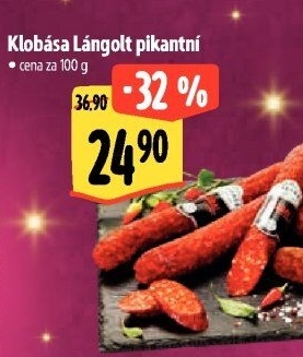 Klobása pikantní Langolt Csabahús