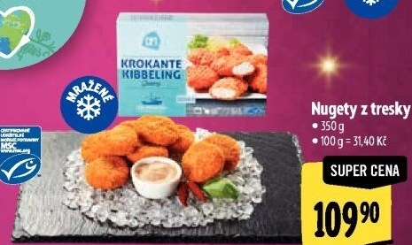 Obalované nugety z tresky mražené Albert Heijn