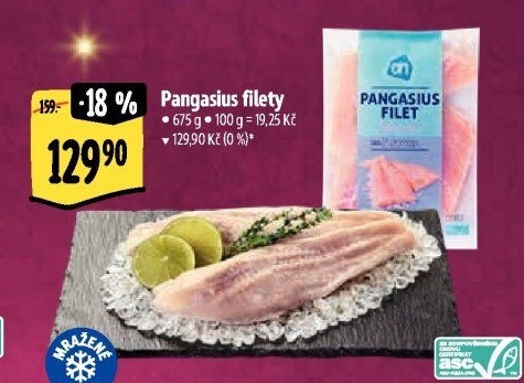Pangasius filety mražený Albert Heijn