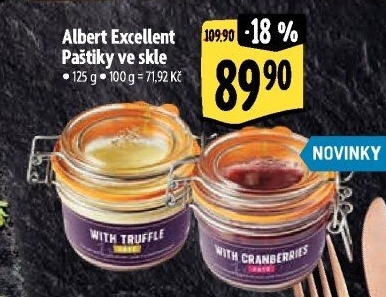 Paštiky ve skle Albert Excellent