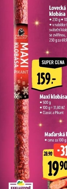 Pikantní klobása Kmotr