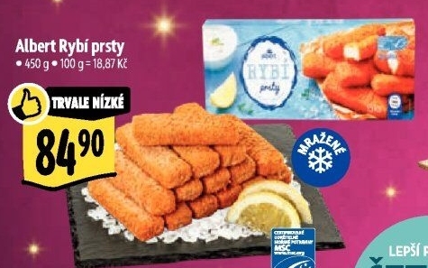 Rybí prsty mražené Albert