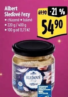 Sleďové řezy Albert