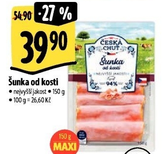 Šunka od kosti nejvyšší jakosti Česká chuť